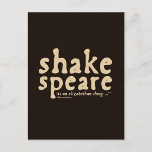 Carte Postale Shakespeare - c'est une chose élisabéthaine