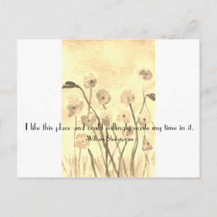 Carte postale Shakespeare Fun Quote