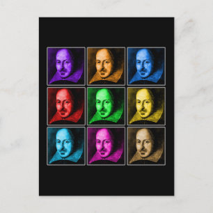 Carte Postale Shakespeare Pop Art