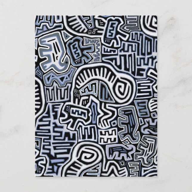 Carte Postale Shaman Peyote Ritual Mola (Devant)