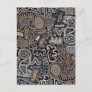 Carte Postale Shaman Peyote Serpent spirituels rituels