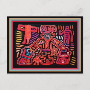 Carte Postale Shaman Tribal Indien Cuna Avec Vans