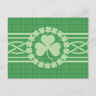 Carte Postale Shamrock celte irlandais