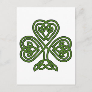 Carte Postale Shamrock celte - Jour de la Saint Patrick