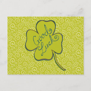 Carte postale Shamrock de bonne chance