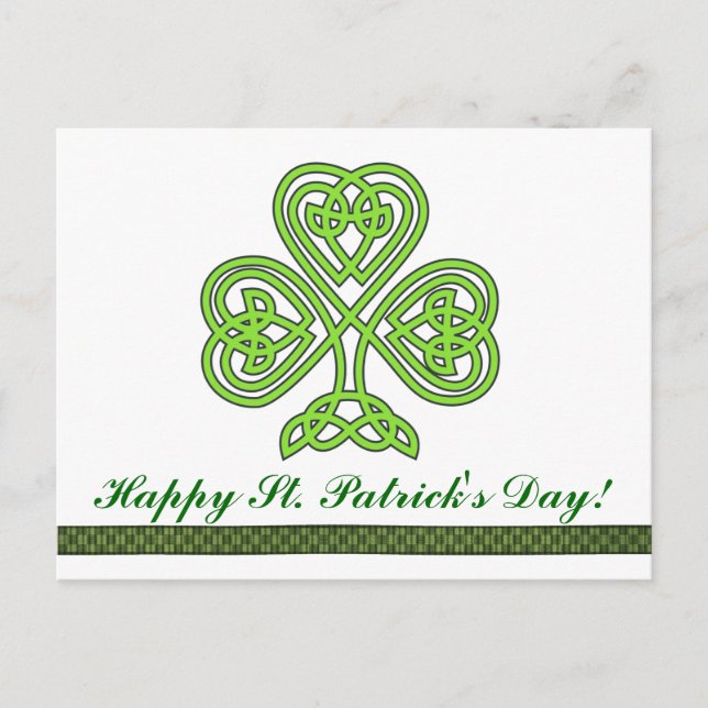Carte postale Shamrock de la Saint-Patrick (Devant)