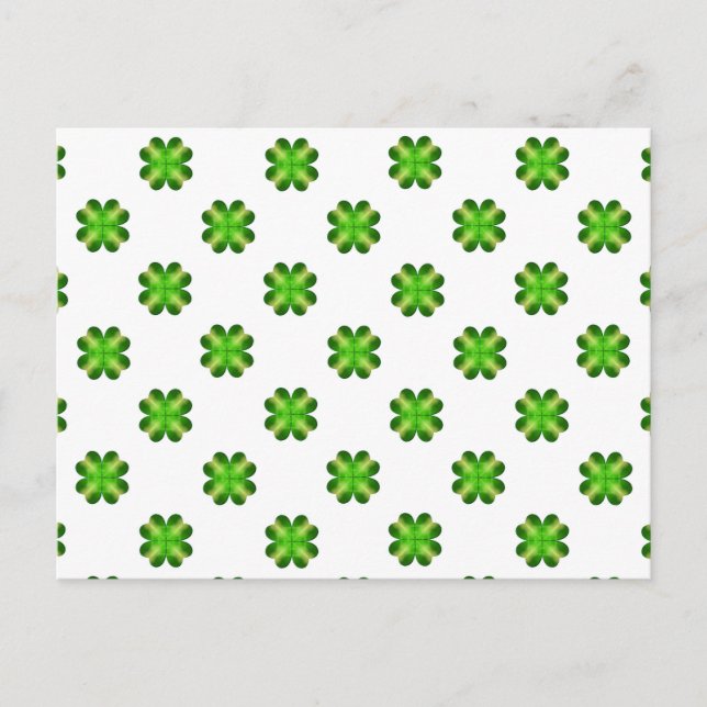 Carte Postale Shamrock de la Saint-Patrick (Devant)