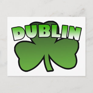 Carte postale Shamrock Dublin