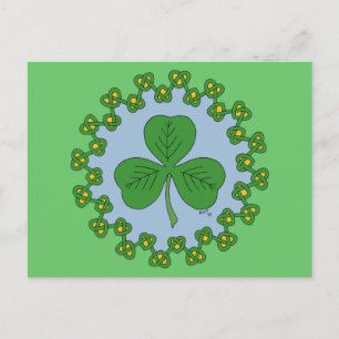 Carte Postale Shamrock et réseau