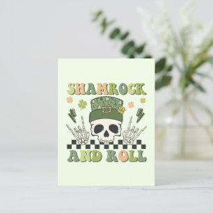 Carte Postale Shamrock et rouleau