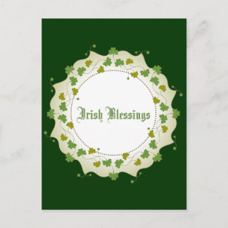 Carte Postale Shamrock Garland