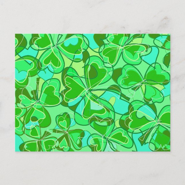 Carte Postale shamrock harmonieux (Devant)