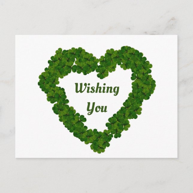 Carte postale shamrock Heart Holiday (Devant)