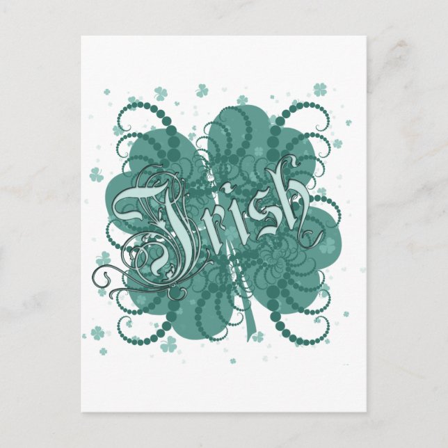 Carte Postale Shamrock irlandais (Devant)