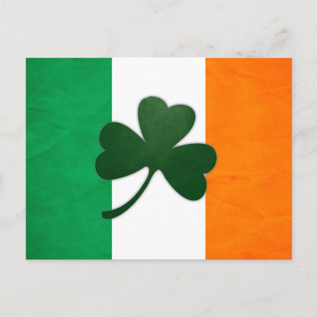 Carte postale Shamrock irlandaise (Devant)