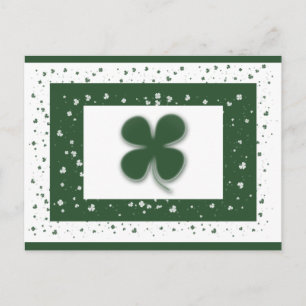Carte postale shamrock irlandaise