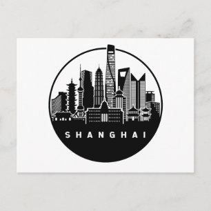 Carte Postale Shanghai China Skyline