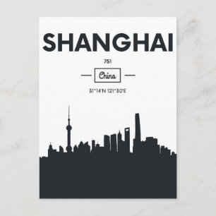 Carte Postale Shanghai, Chine   Coordonnées de la ville