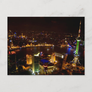 Carte Postale Shanghai Chine magnifique ligne d'horizon avec mod