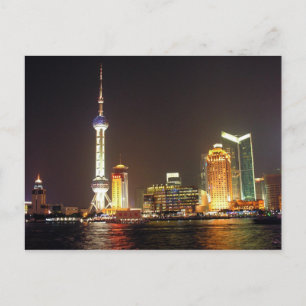 Carte postale Shanghai Night Cruise, Chine