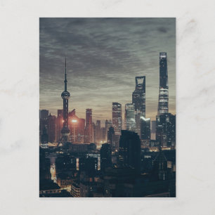 Carte Postale Shanghai par nuit