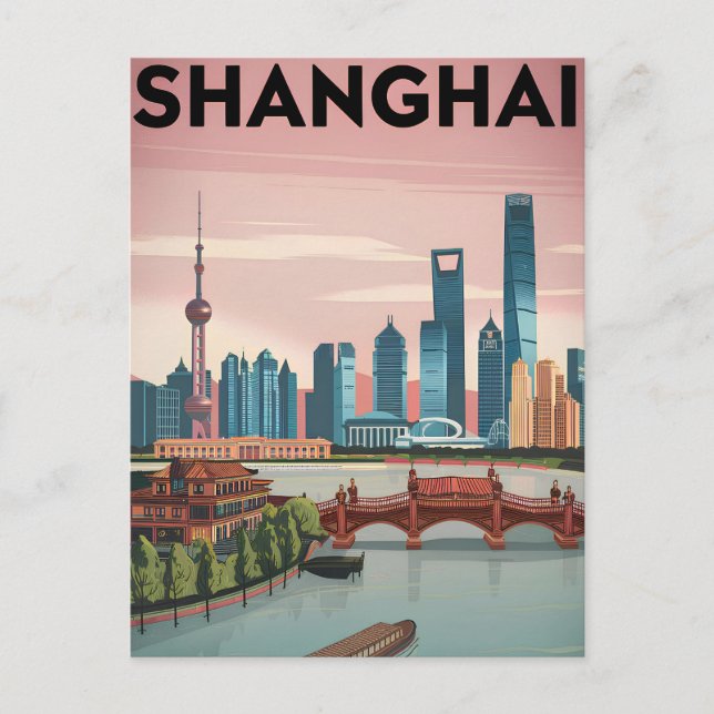Carte Postale Shanghai vintage (Devant)