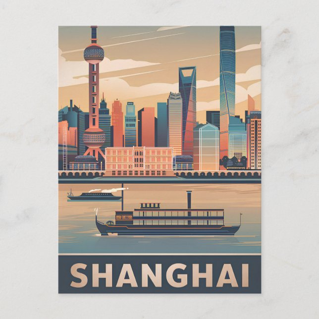 Carte Postale Shanghai vintage (Devant)