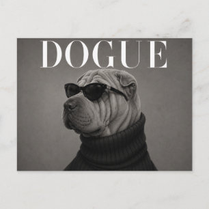 Carte Postale Shar Pei Luxe Éditorial de Mode