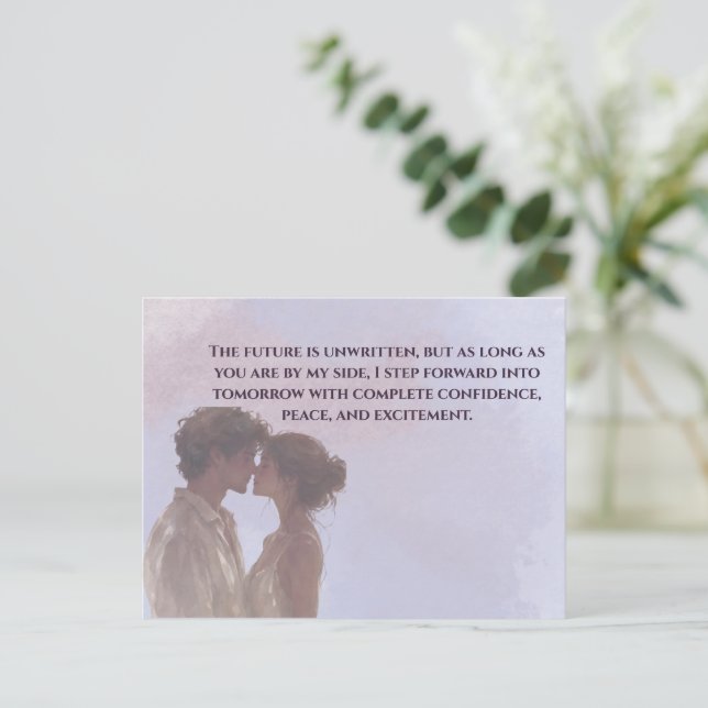 Carte Postale Shared Future & Growth Love Quote Postcard | Build (Debout devant)