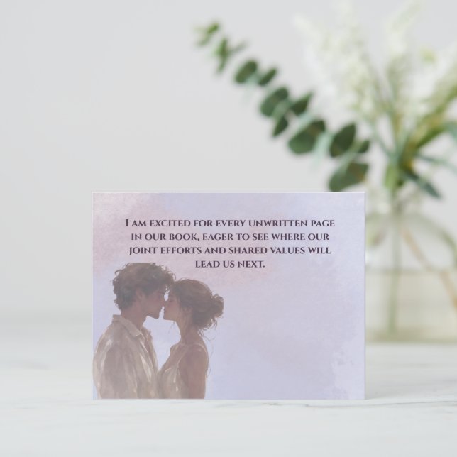 Carte Postale Shared Future & Growth Love Quote Postcard | Build (Debout devant)