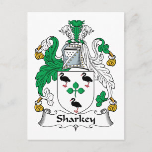 Carte Postale Sharkey Family Crest