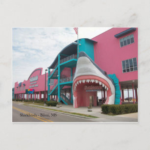 Carte Postale Sharkheads Souvenir Shop - Biloxi MS Postcard