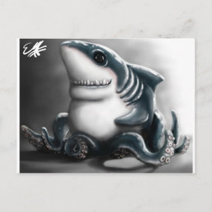 CARTE POSTALE SHARKTOPUS