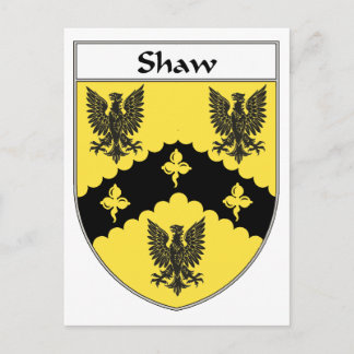 Carte Postale Shaw Coat d'armoiries/crête de famille