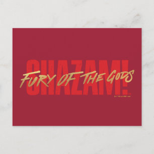 Carte Postale SHAZAM ! Furie des dieux   Logo Golden Marker