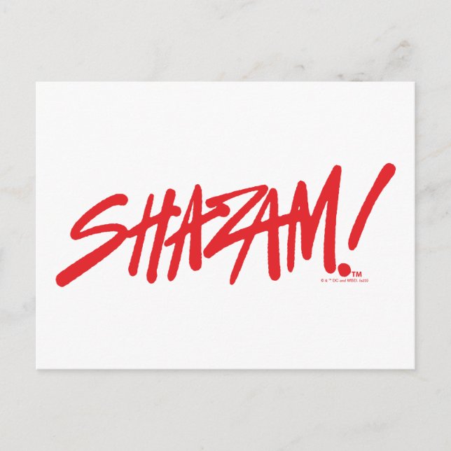 Carte Postale SHAZAM ! Furie des dieux | Logo Red Marker (Devant)