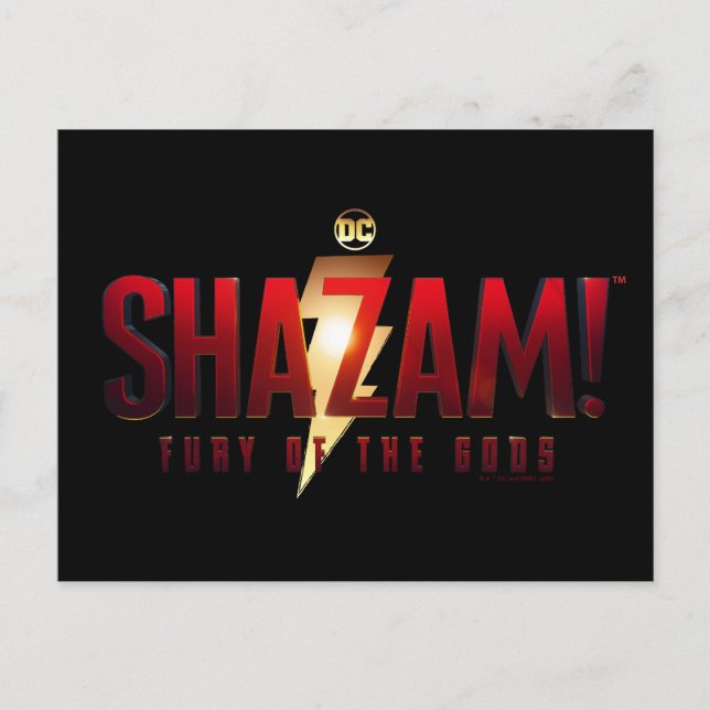 Carte Postale SHAZAM ! La Colère des Dieux | Logo La Colère des  (Devant)