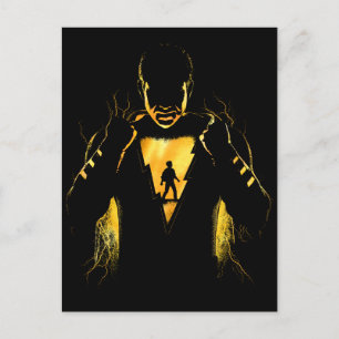 Carte Postale SHAZAM !   Shazam et Billy Lightning Silhouette