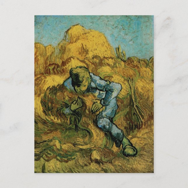 Carte Postale Sheaf-Classeur (après Millet), Van Gogh Fine Art (Devant)