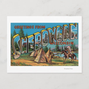 Carte Postale Sheboygan, Wisconsin (Indiens # 2)