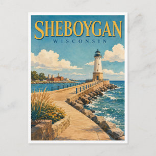 Carte Postale Sheboygan Wisconsin North Pier GeoSaga