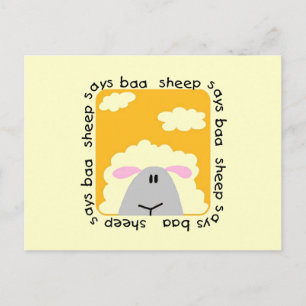 Carte Postale Sheep dit des t-shirts et des cadeaux Baa