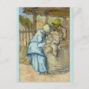 Carte Postale Sheep Shearer après Millet par Vincent Van Gogh