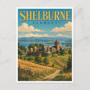 Carte Postale Shelburne Vermont Vue de la ferme GeoSaga
