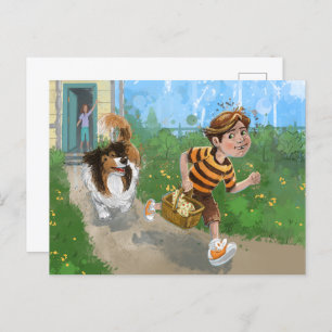 Carte Postale Sheldon et Davie Adventure