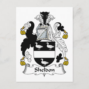 Carte Postale Sheldon Family Crest