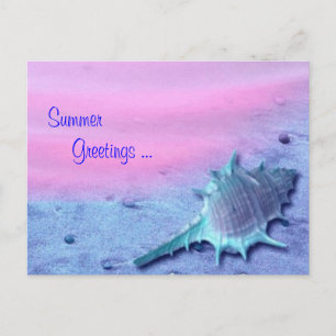 Carte postale Shell été