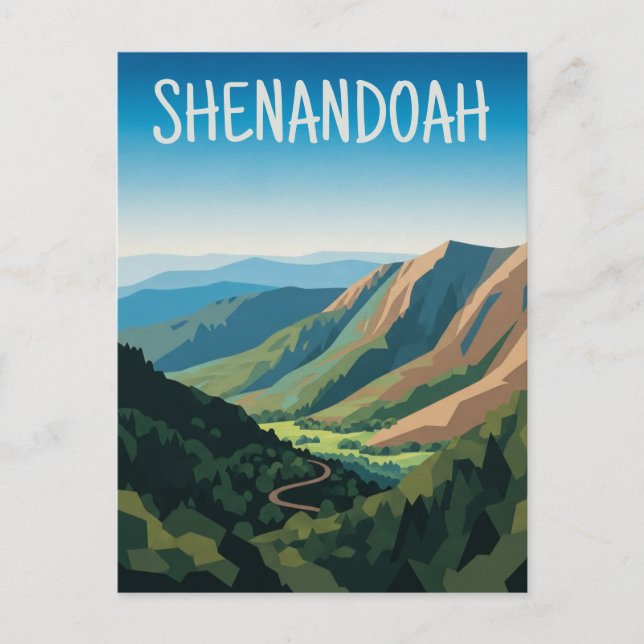 Carte Postale Shenandoah National Park Travel (Devant)