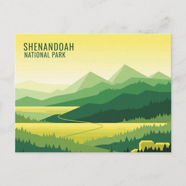Carte Postale Shenandoah National Park Travel (Devant)