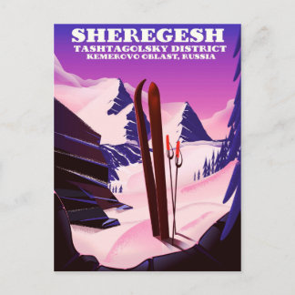 Carte Postale Sheregesh, Kemerovo Oblast Russie